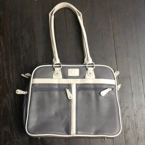 Grey laptop bag